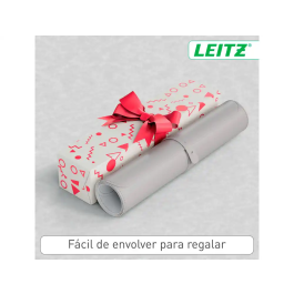 Leitz Alfombrilla de Escritorio Grande 80x40 cm Gris Claro, Protector de Escritorio Impermeable y Fácil de Limpiar, Compatible con Ratones Ópticos y Láser
