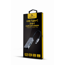 Gembird A-CM-COMBO3-02 base para portátil y replicador de puertos Alámbrico USB 3.2 Gen 1 (3.1 Gen 1) Type-C Plata Precio: 19.89000057. SKU: B14EFD8E68