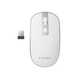 GEMBIRD MUSW-4B-06-WS Ratón Oficina Ambidextro RF Inalámbrico Óptico 1600 DPI Plata Blanco Precio: 8.68999978. SKU: S5615487
