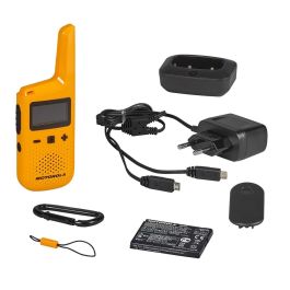 Motorola Walkie Talkies TALKABOUT T72 Amarillo - Alcance 8 km - PMR446 - 16 Canales - 121 Códigos