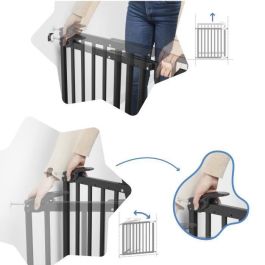 Badabulle Deco Pop Negro Extensible Seguridad Barrera Fijación Presión y Tornillo (63.5 - 106cm) Badabulle Deco Pop Negro Extensible Seguridad Barrera Fijación Presión y Tornillo (63.5 - 106cm)