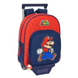 Mochila Escolar con Ruedas Super Mario Trick Rojo Azul oscuro 28 x 34 x 10 cm Precio: 44.5900004. SKU: B1FC7YH2NE