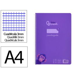 Cuaderno Espiral Liderpapel Din A4 Pautaguia Tapa Plastico 80H 90 gr Cuadro Pautado 3 mm Con Margen Color Lila 4 unidades Precio: 14.88999985. SKU: B1HGH8WZ2N