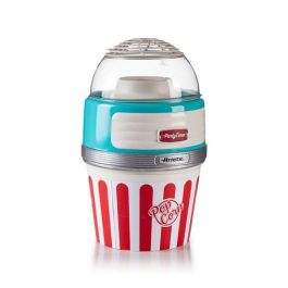 Ariete 2957/01 Máquina de Palomitas Party Time Big Popper Azul, Diseño Retro Años 50, Aperitivo Natural sin Grasas