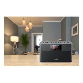 Kenwood CR-ST100S-B Radio Internet Digital con DAB+/FM, Bluetooth, Wi-Fi, Spotify, Altavoces, Pantalla TFT 2.3", Mando a Distancia, Negro