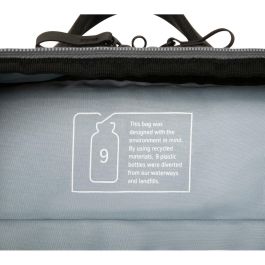 Targus Sagano Mochila para Portátil 15.6" Negro, Gris con Múltiples Bolsillos, Material Reciclado y Protección contra Lluvia