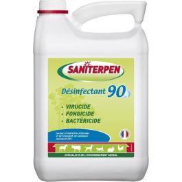 Desinfectante SANITERPEN 90 de alto rendimiento - Para hábitat, vehículos y equipos de transporte de animales - 5 L Precio: 115.49999945. SKU: B1J7A57AKK