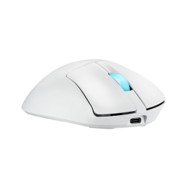 ASUS ROG 90MP04A0-BMUA10 Ratón Gaming Keris II Origin Blanco para Diestros Óptico Tri-Modo 42000 DPI Multi Color 6 Botones