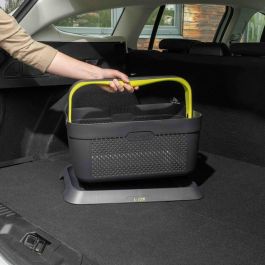 Rati V01344 Cesta de la Compra para Coche y Maletero Antideslizante Ergonómica Verde, Diseño Moderno Plástico Reciclado Rati V01344 Cesta de la Compra para Coche y Maletero Antideslizante Ergonómica Verde, Diseño Moderno Plástico Reciclado
