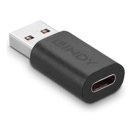 Lindy Adaptador USB 3.2 Tipo A a C, Conexión USB-C a Puerto USB-A, Velocidad de Transferencia 10Gbps