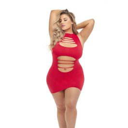 Vestido Pink Lipstick Rojo (Queen size) Vestido Pink Lipstick Rojo (Queen size)