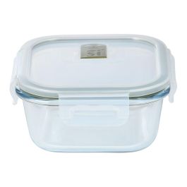 San Ignacio Fiambrera Hermética de Vidrio Borosilicato Cuadrada Experto, 520 ml, 13.8 * 13.8 * 7 cm, Apta para Horno, Microondas, Lavavajillas, Frigorífico y Congelador