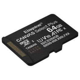 Kingston Tarjeta Memoria CANVAS Select Plus 64GB microSDXC UHS-I U1 V10 A1 Clase 10 100MB/s SDCS3/64GBSP