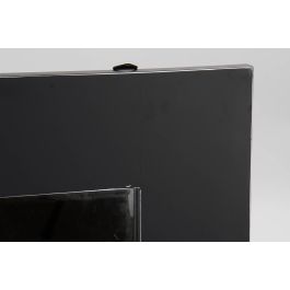 DKD Home Decor Espejo Oriental Negro Airi de Cristal y MDF 90x70x2 cm con Superficie de Espejo 46x66 cm