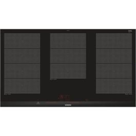 Placa de inducción SIEMENS EX975LXC1F - 5 zonas - 11100 W máx. - A 91.2 x P 52 cm - Revestimiento de vidrio - Negro - Perfil de acero inoxidable Precio: 1073.50000043. SKU: S7171676