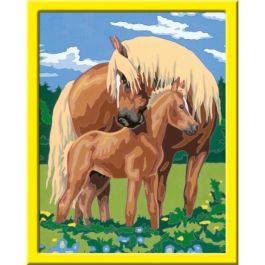 CreArt Kids - Caballos orgullosos (31 x 21 cm), kit de pintura por números, 7 años en adelante, 25850, Ravensburger