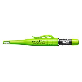 Pica Lápiz de carpintero recargable - Marcador automático dry grafito para artesanos profesionales, lavable, con funda y sacapuntas integrado