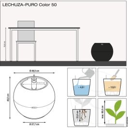 Macetero LECHUZA PURO Color 50 - juego completo, marrón arena Macetero LECHUZA PURO Color 50 - juego completo, marrón arena