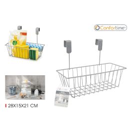 Confortime Cesta Colgante Cocina Grey 28 cm x 15 cm x 21 cm (12 Unidades)
