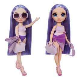 Rainbow High LIT0035051507314 Swim & Style Muñeca Maniquí Articulada Violeta 27 cm Bañador y Pareo para Niñas +4 Años Rainbow High LIT0035051507314 Swim & Style Muñeca Maniquí Articulada Violeta 27 cm Bañador y Pareo para Niñas +4 Años