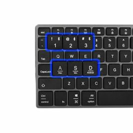 Teclado NGS FORTUNE-BT ESPAÑOL Gris Qwerty Español