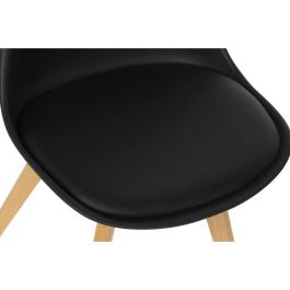Silla Scandi DKD Home Decor Negro Marron 55 x 83 x 48 cm Silla Scandi DKD Home Decor Negro Marron 55 x 83 x 48 cm