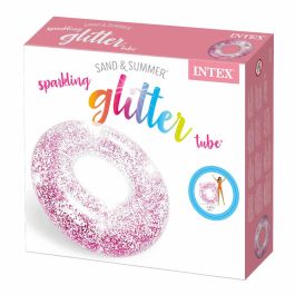 Flotador Hinchable Donut Intex Transparente Purpurina Ø 119 cm (6 Unidades) Flotador Hinchable Donut Intex Transparente Purpurina Ø 119 cm (6 Unidades)