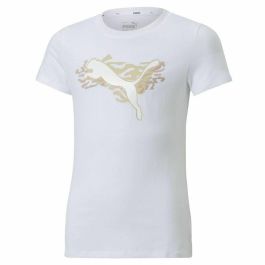 Camiseta de Manga Corta Infantil Puma Alpha Blanco Precio: 21.49999995. SKU: B1EJVL89CL