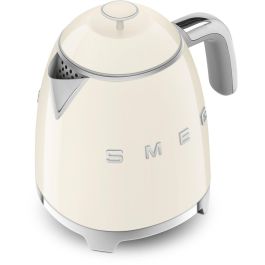 Smeg KLF05CREU Mini Hervidor de Agua Beige, 0.8L, 1400W, Acero Inoxidable, Indicador de Nivel de Agua, Filtrado