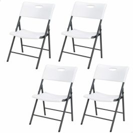 Silla Plegable Lifetime Blanco 4 Unidades 50 x 58 x 83 cm Silla Plegable Lifetime Blanco 4 Unidades 50 x 58 x 83 cm