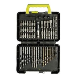 Ryobi Estuche 60 Accesorios para Taladrar y Atornillar - Incluye 25 Brocas y 35 Puntas Ryobi Estuche 60 Accesorios para Taladrar y Atornillar - Incluye 25 Brocas y 35 Puntas