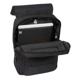 Safta Mochila con Solapa Portátil 13,3'' + USB Real Madrid Premium 29x39x12 cm