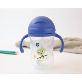 Kiokids Taza de Aprendizaje Step 3 con Pajita Contrapesada, Antiólico, Asas Desmontables, 300 ml, +6 meses, Azul, BPA Free Precio: 8.59000054. SKU: B13VPJSKL6