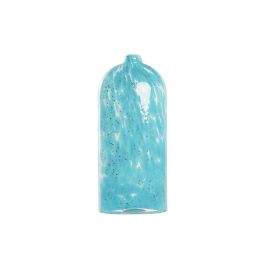 DKD Home Decor Jarrón Decorativo de Cristal Azul Estilo Mediterráneo, 28 cm Alto DKD Home Decor Jarrón Decorativo de Cristal Azul Estilo Mediterráneo, 28 cm Alto