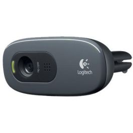 Logitech Webcam HD 720p Videollamadas y Fotos 3MP con Micrófono Reducción Ruido, Corrección Luz Automática, USB 2.0