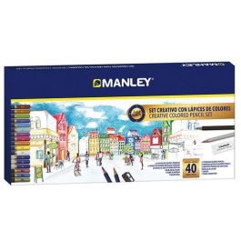 Manley Set Creativo Lápices de Colores Premium 40 Piezas Surtido Incluye Grafito y Metalizados Precio: 11.88999966. SKU: B12WLNENTT