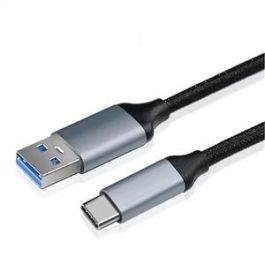 Elbe CA-0501-TC Cable USB Tipo-C a Tipo A 1 Metro Negro