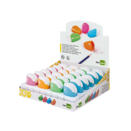 Liderpapel Sacapuntas Plástico de 1 Uso con Depósito, Colores Surtidos