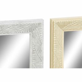 Espejo de pared DKD Home Decor Marrón Gris Natural Gris oscuro Tropical Hoja de planta 56 x 2 x 76 cm (4 Unidades) Espejo de pared DKD Home Decor Marrón Gris Natural Gris oscuro Tropical Hoja de planta 56 x 2 x 76 cm (4 Unidades)