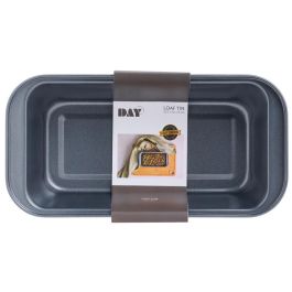 Day Molde Rectangular para Horno de Acero al Carbono con Revestimiento Cerámico Antiadherente 25.5x12x6 cm Gris Hasta 230°C