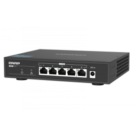 QNAP QSW-1105-5T switch No administrado Gigabit Ethernet (10/100/1000) Negro QNAP QSW-1105-5T switch No administrado Gigabit Ethernet (10/100/1000) Negro