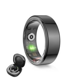 Anillo Inteligente KSIX Saturn Talla S/ Ø18.9mm/ Notificaciones/ Frecuencia Cardíaca/ Negro