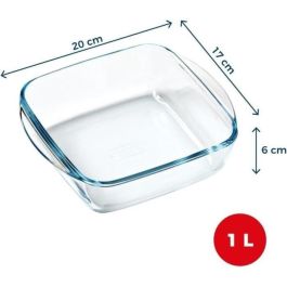 Pyrex PYR1735859795038 Plato Cuadrado para Freidora de Aire Modelo 1450141 Vidrio Borosilicato 20x17 cm