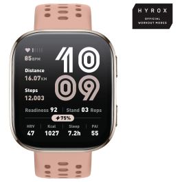 Amazfit Bip 6 Smartwatch con Pantalla AMOLED 1.97", GPS, 14 Días Batería, Resistente al Agua 5ATM, Modo HYROX, Color Beige Dorado Precio: 101.50000058. SKU: B1FEE3S5K5