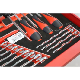 Ks Tools 714.0184 Juego de Herramientas con 2 Cajones para Carro - 184 Piezas