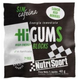 NUTRISPORT Higums Gominolas Energéticas Red Berries Sin Cafeína, Aporte Energético, Expositor 20 Bolsas Precio: 28.5000001. SKU: B163AZRC6K