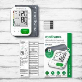 Medisana BU 570 Tensiómetro Conectado Bluetooth - Detección Arritmias, Pantalla Grande Dígito XXL, Diseño Delgado, 240 Memorias