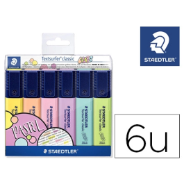 Staedtler Rotulador Textsurfer Classic 364 Pastel & Vintage Bolsa 6 Unidades Colores Surtidos Trazo 1-5mm Precio: 7.58999967. SKU: B19JD84SP6