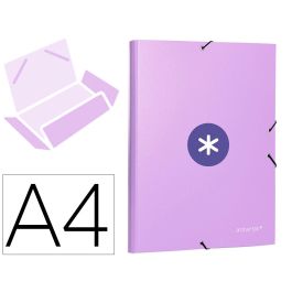 Carpeta Antartik Gomas A4 3 Solapas Carton Forrado Color Lavanda Precio: 7.1269005929. SKU: B17LNJGDC7