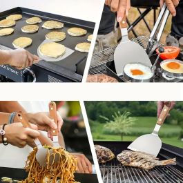 Espatula Barbacoa Wood 25Cm Algon Bbq (24 Unidades)